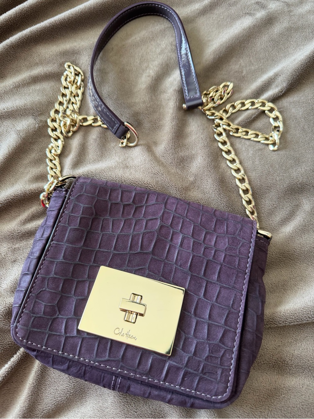 Cole Haan croc print mini bag